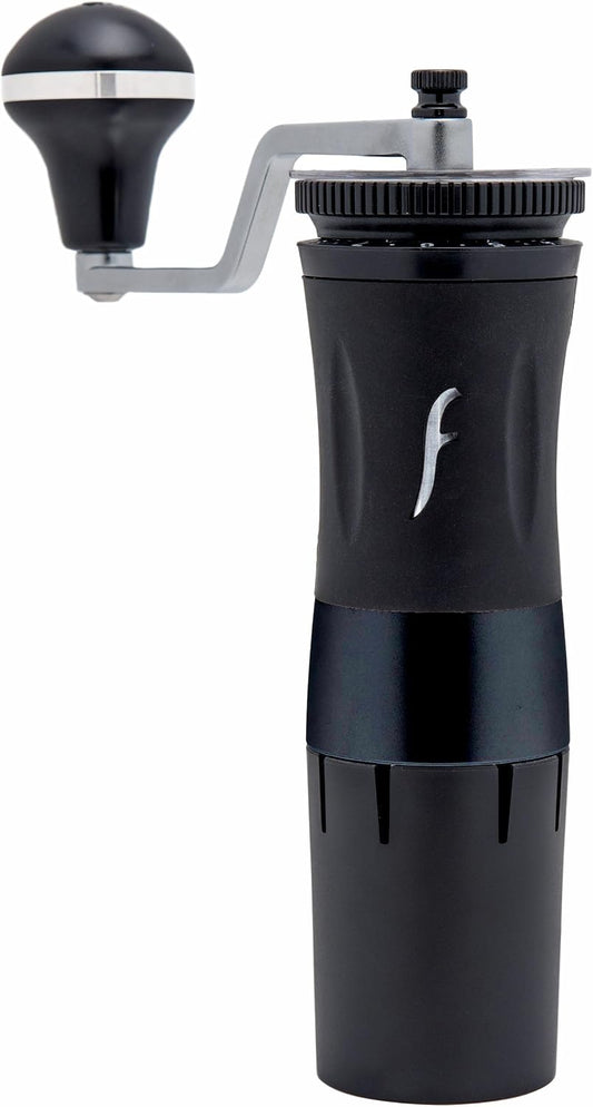 The Royal Coffee Grinder, by Flair Espresso: An all-manual hand burr grinder with hardened steel conical burrs for any coffee brewing method
