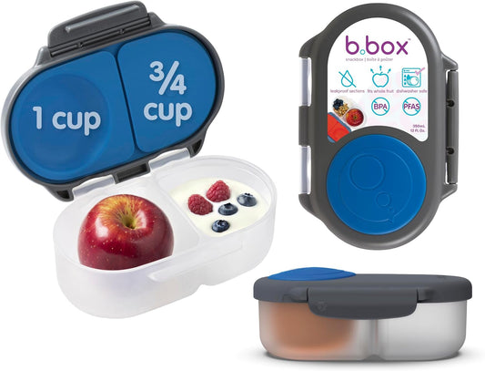 b.box Snack Box, Snack Containers for Kids, Kids Lunch Box, Toddler Snacks