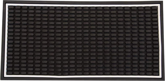 Highball & Chaser Bar Mat 12in x 6in. 1cm Thick Durable and Stylish Bar Mat for Spills, Service Mat for Coffee, Bars,
