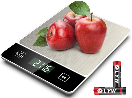 Mik-Nana Food Scale, 22lb/10kg Digital Kitchen Scale Weight Grams and Oz for Baking Cooking Coffee Meal Prep Package
