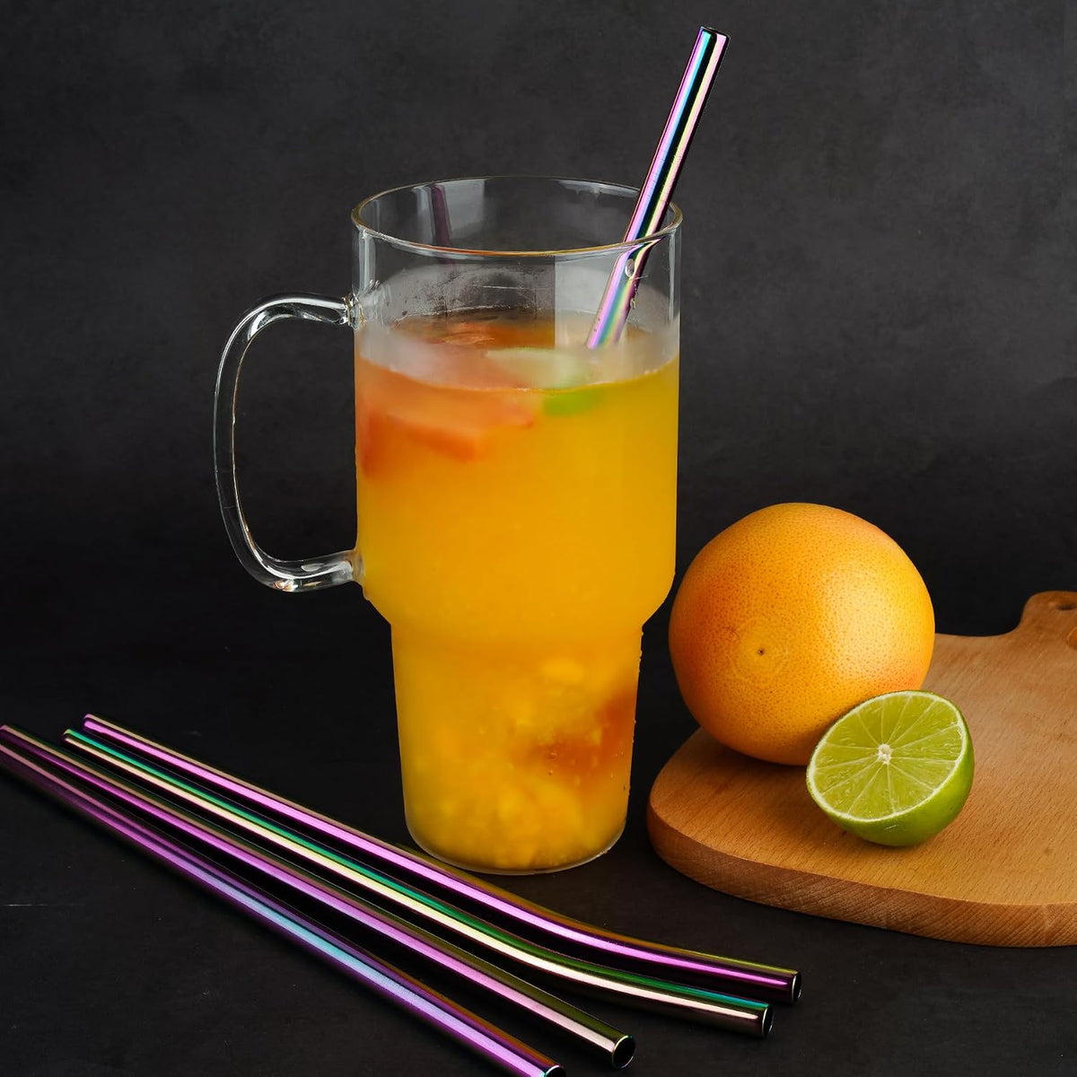 Tomorotec 14PCS Stainless Steel Straws Fit for 30oz Stanley Tumblers