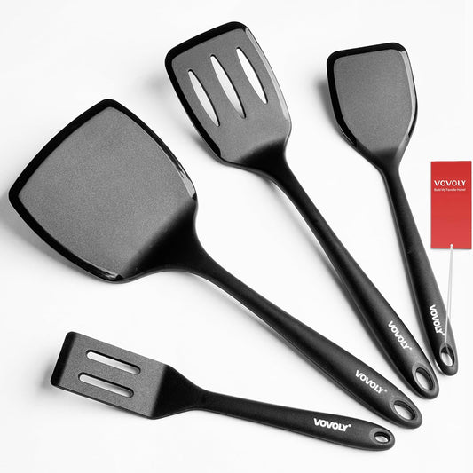 Silicone Spatula Set, 600°F Heat Resistant Silicone Spatula Turner Flipper for Cooking, Non Stick and Non Scratch Kitchen