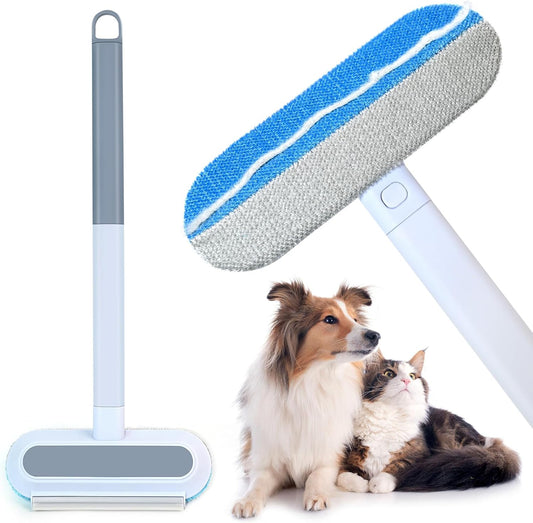 Pet Hair Remover 4 in 1, Pet Hair Remover Brush for Furniture, with Carpet Rake and Lint Rollers Use for Couch, Carpet,