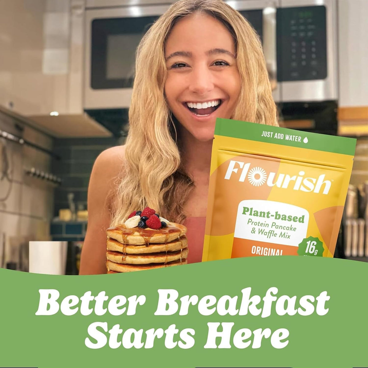 Flourish Plant-Based Protein Pancake & Waffle Mix