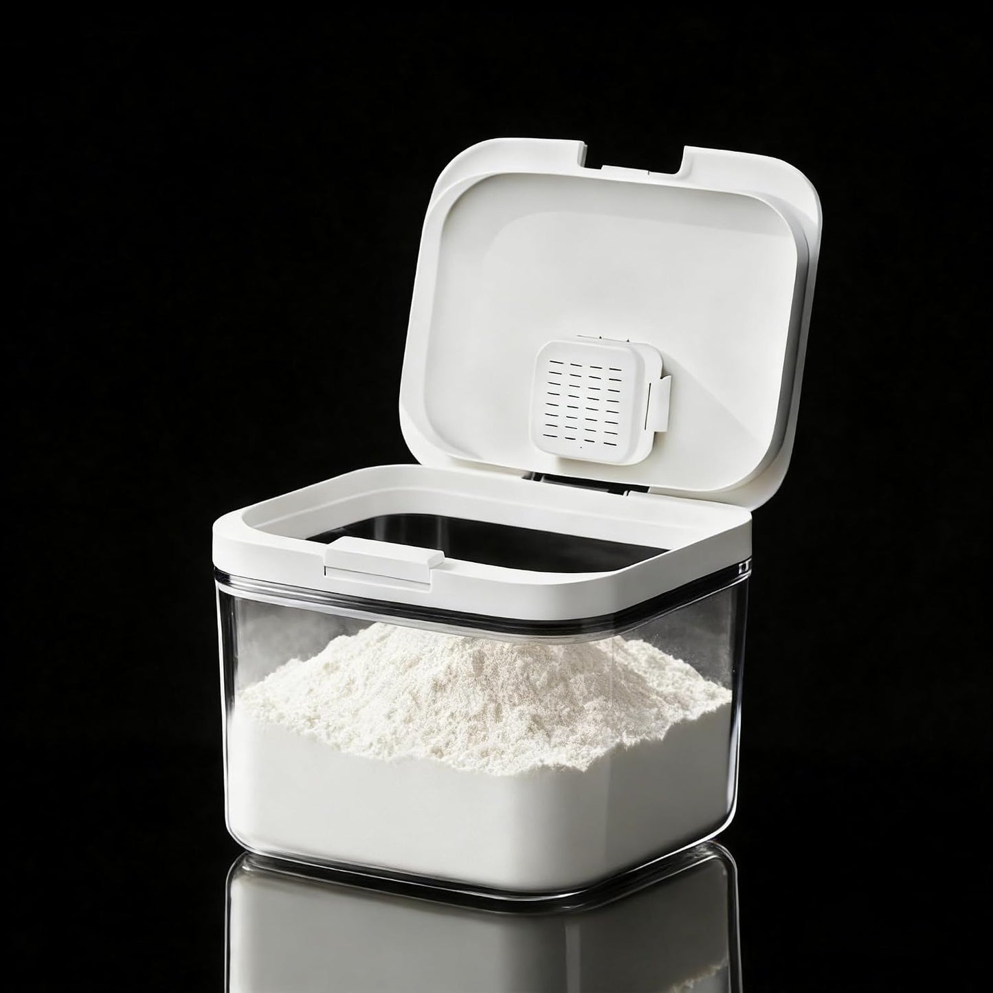 Rice Dispenser 10Lbs - Airtight with Measuring Cup, PET Material