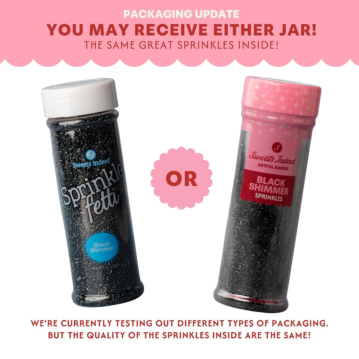 Sweets Indeed Black Sanding Sugar Crystals for Baking &amp; Decorating, 5.11 oz
