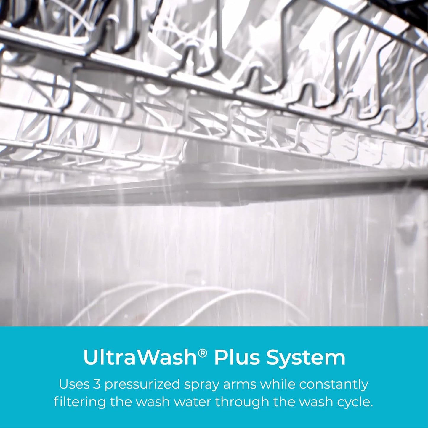 Kenmore 18" Built-in Stainless Steel Tub Dishwasher EasyFlex 3rd, SmartWash, UltraWash Plus, TurboDry, MoreSpace Adjustable Rack, Energy Star Certified, White