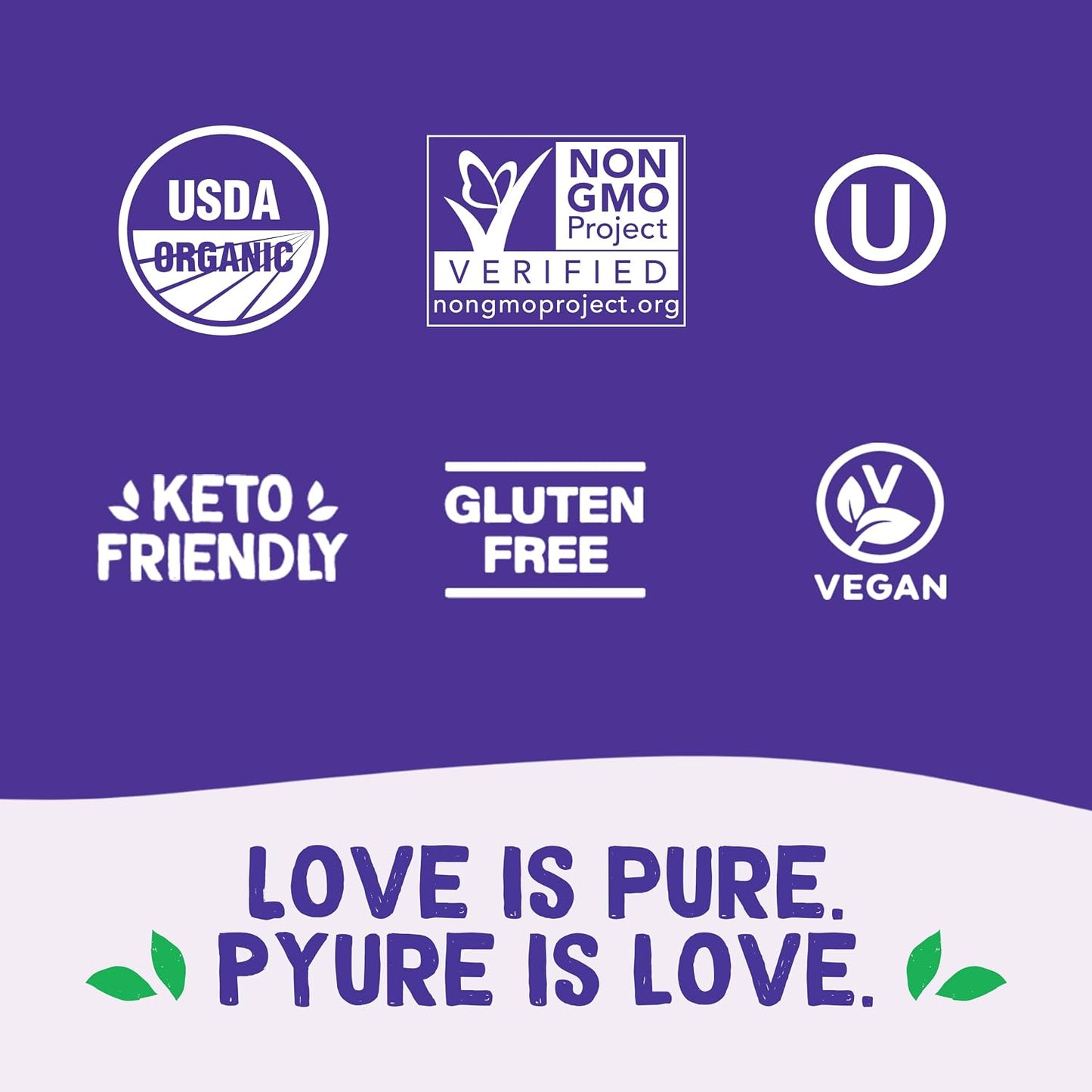 Pyure Organic Stevia Packets | Zero Calorie Sweetener For Coffee, 40 Count | Zero calorie organic stevia packets for coffee, tea, baking, keto, paleo, diabetic diets, lunchboxes, travel, and office