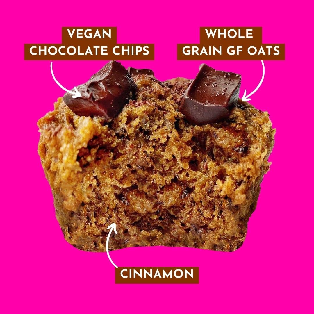 GoNanas Chocolate Chip Oat Flour Banana Bread Mix, Suitable for Plant Based Vegan Diets, Gluten Free Dairy Free Snacks, Healthy Snacks For Adults, Muffin Mix, Nut Free, Cupcakes Dessert, NON-GMO, 3pk