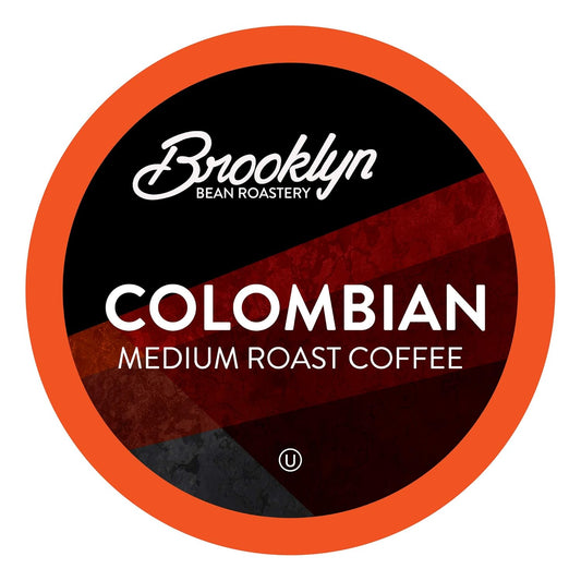 Brooklyn Beans Colombian Gourmet Coffee Pods - Compatible with Keurig K Cup Brewers Including 2.0 Machines, 40 Count, Rich