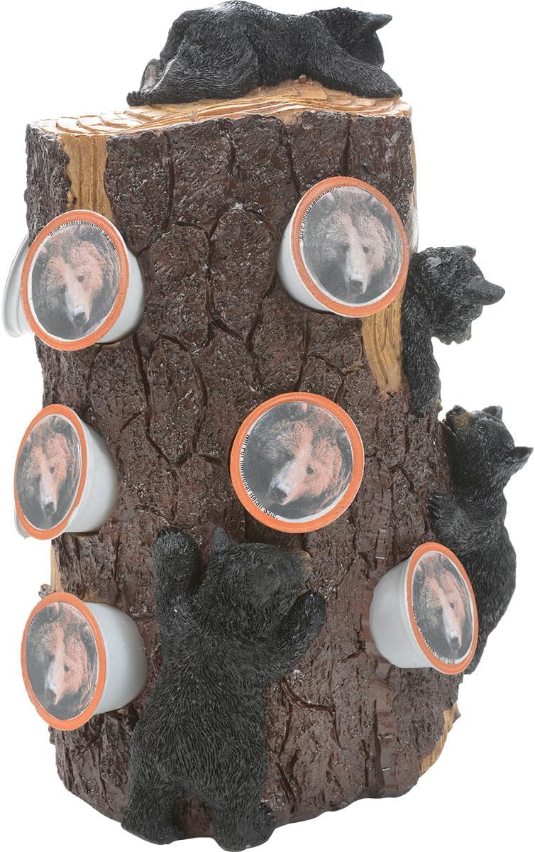 BLACK FOREST DECOR Climbing Bears Coffee Pod Holder 8" Wx7 3/4" Dx12 H | |