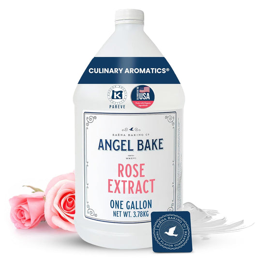 Pure Bulgarian Rose Extract, 1 Gallon - Natural Essence for Beverage Formulations, Bulk Manufacturing, Professional Food