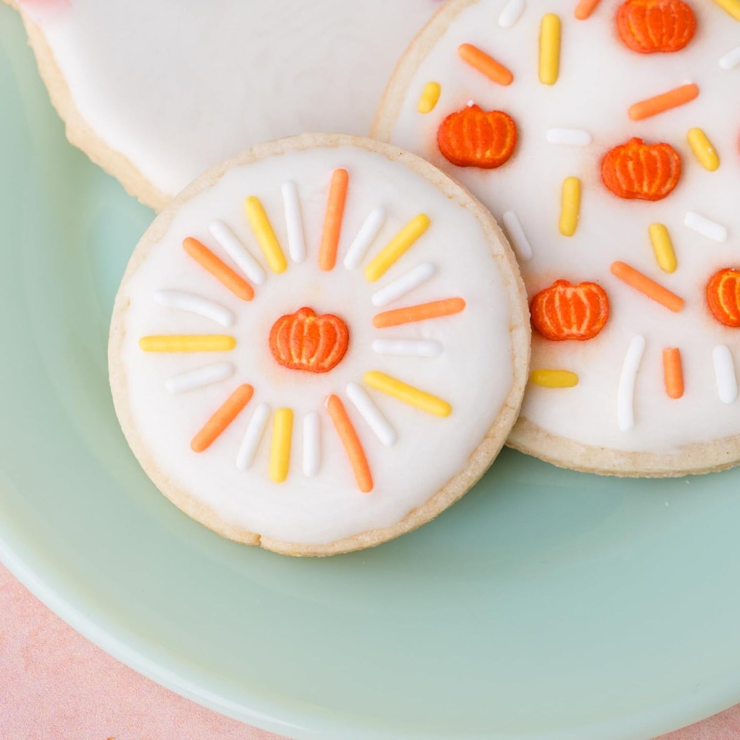 Sweets Indeed Fall Sprinkles 4 Pack, Pumpkin &amp; Leaf Shapes, 11.57 ounces