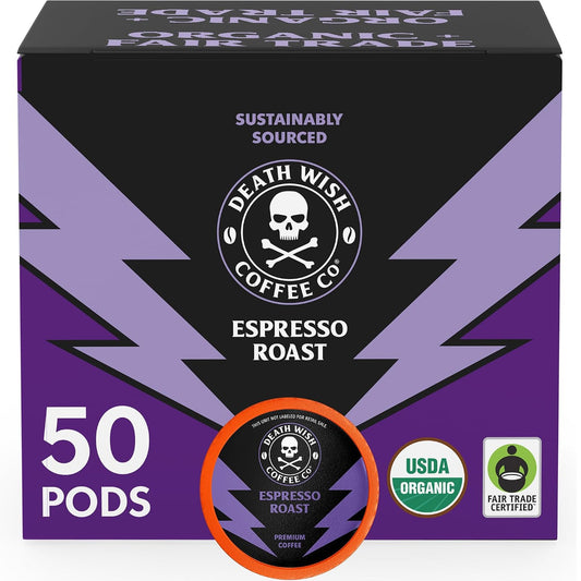 Death Wish Coffee Espresso Roast Single Serve Pods