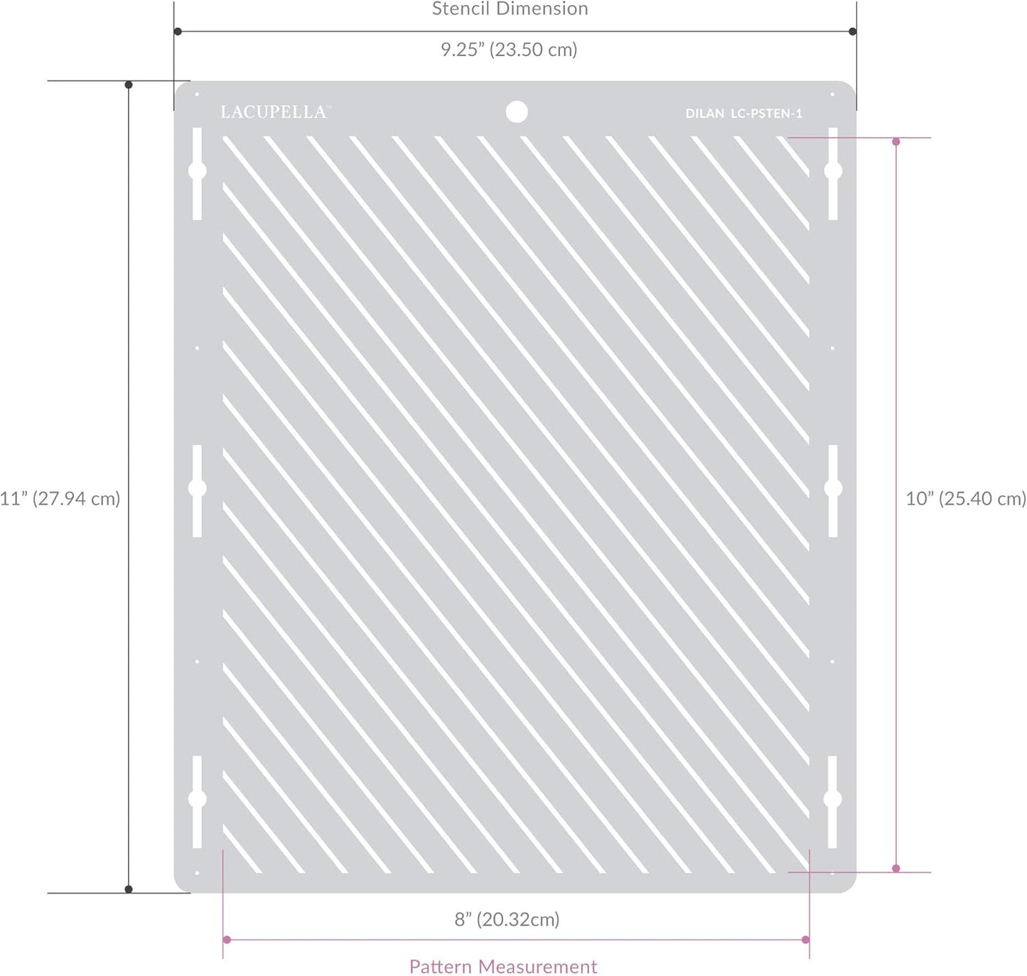 Cake Decorating Stencil for Tall Buttercream Cake, Royal Icing, Ganache, Paint, Airbrush (ALETTE)