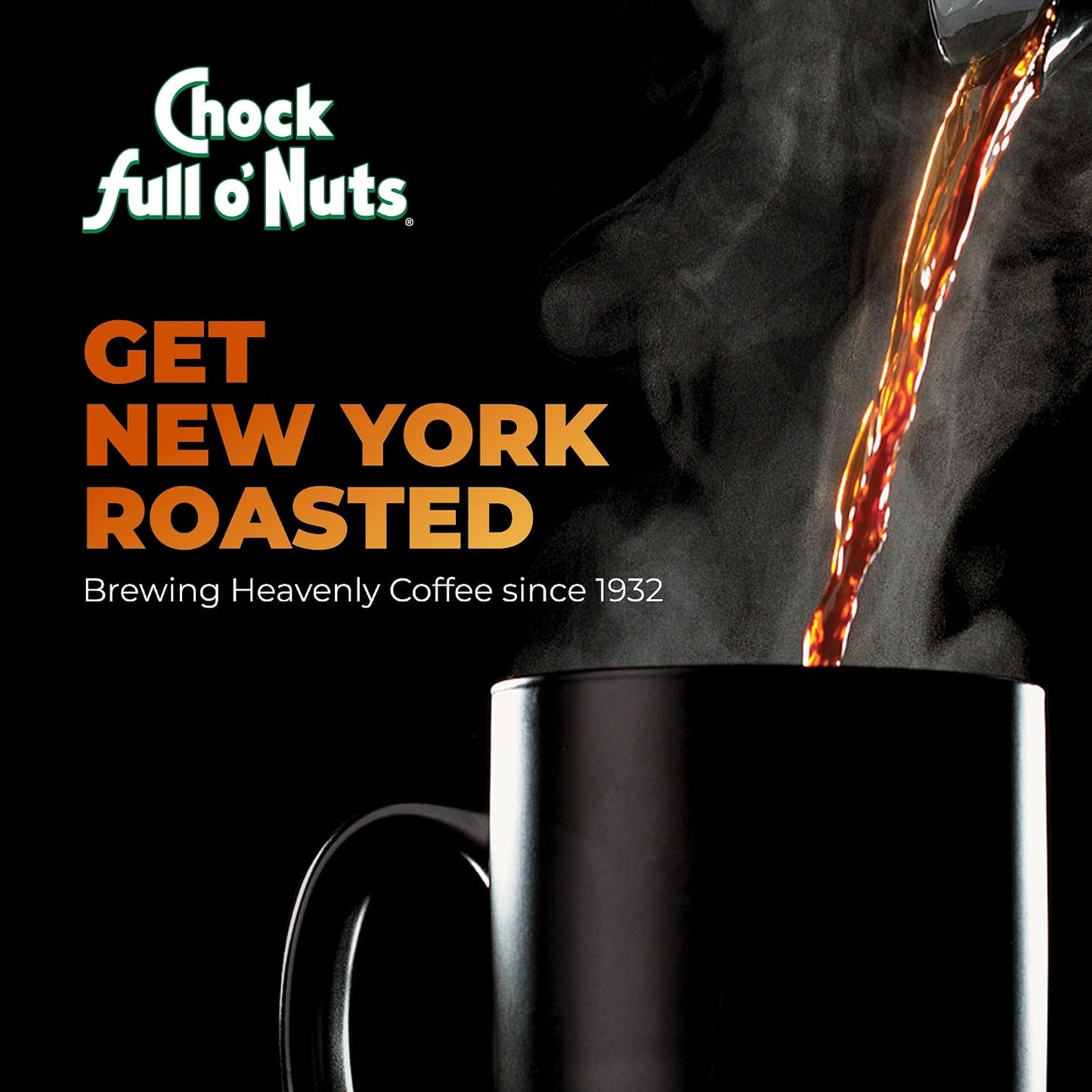 Chock Full o' Nuts K-Cup Pods - Variety Pack, 4 Packs of 12 K-Cup Pods | Mild, Medium &amp; Dark Roast, For Keurig Brewers, Single Serve, Premium Arabica Coffee Beans, Rich, Smooth, Well-Balanced Flavor