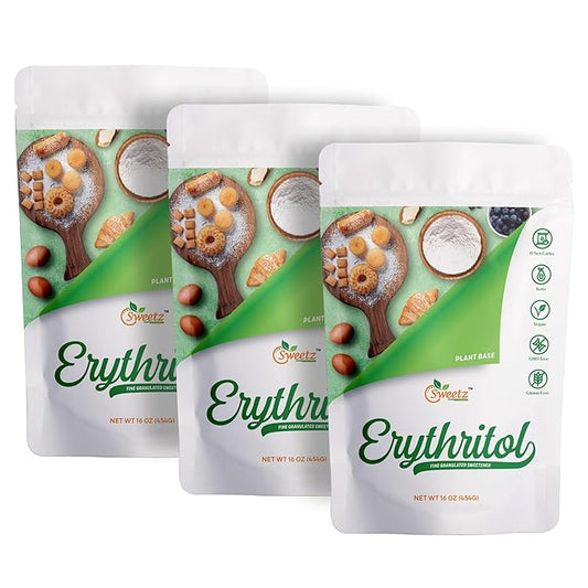 Erythritol All Purpose Sweetener; Total Servings 342; Zero Calorie Sweetener, Sugar-Free Substitute for Baking, Smoothies,