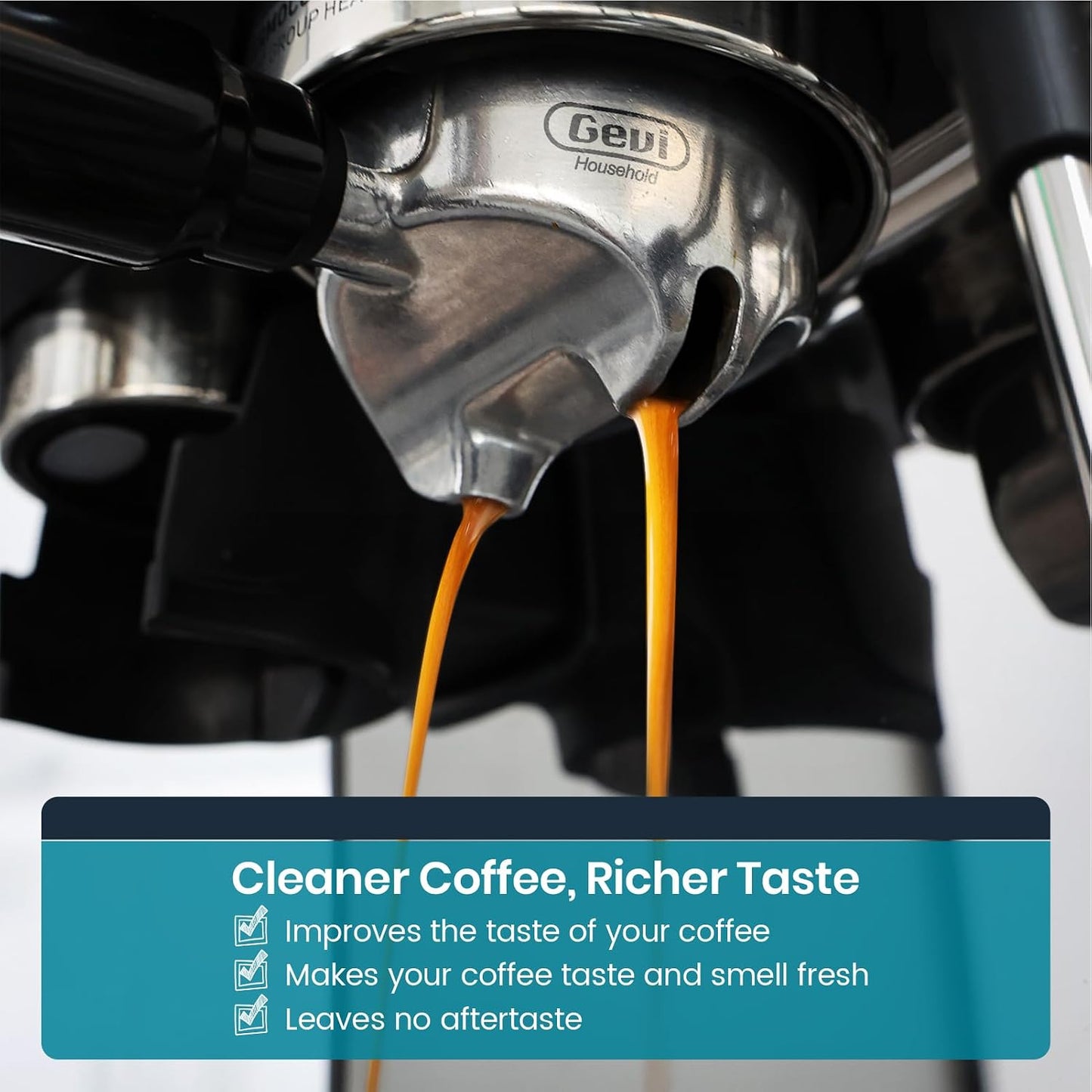 Gevi Coffee Machine Descaler, Espresso Care Kit - 12 Packets, Universal Fit