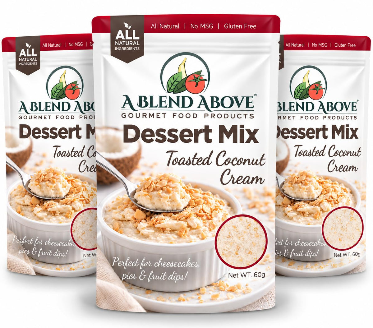 A Blend Above Toasted Coconut Cream Cheesecake Mix - No-Bake Desserts