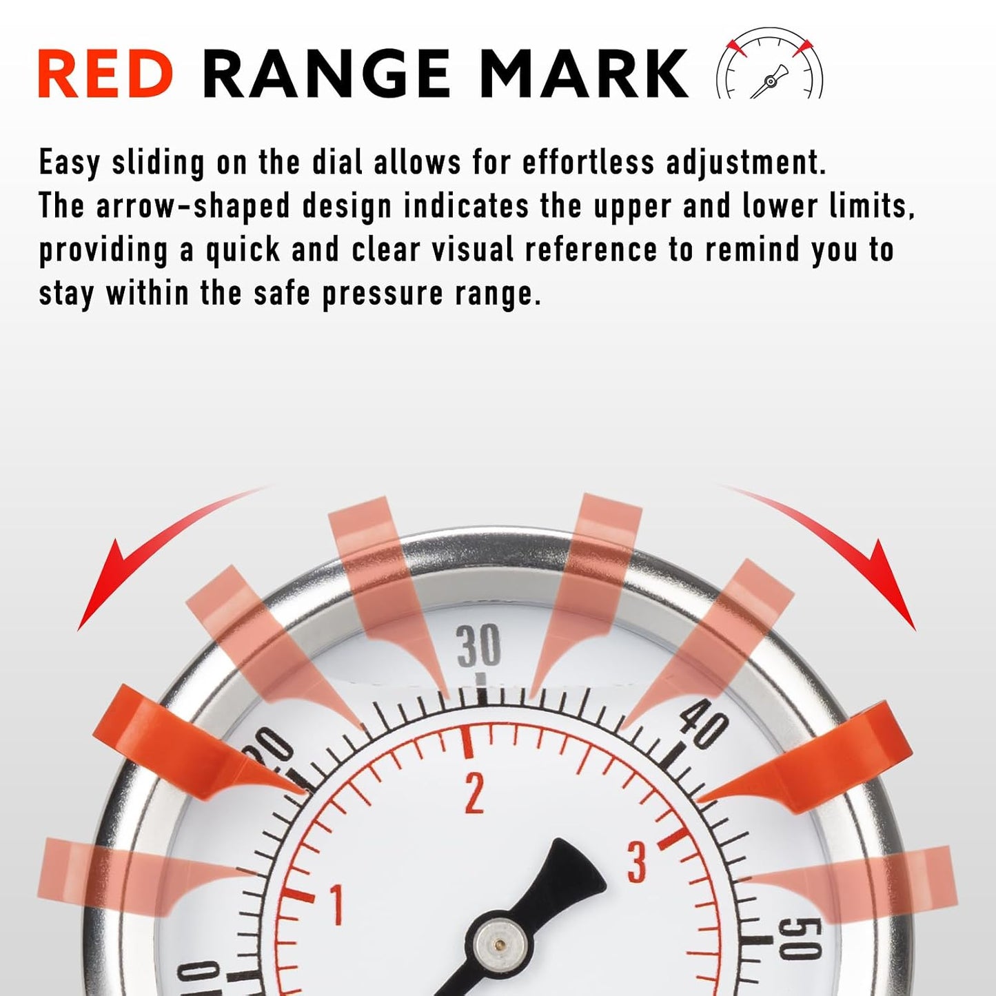 0 to 300 Psi Pressure Gauge, Liquid Filled, 1/4" NPT Lower Mount