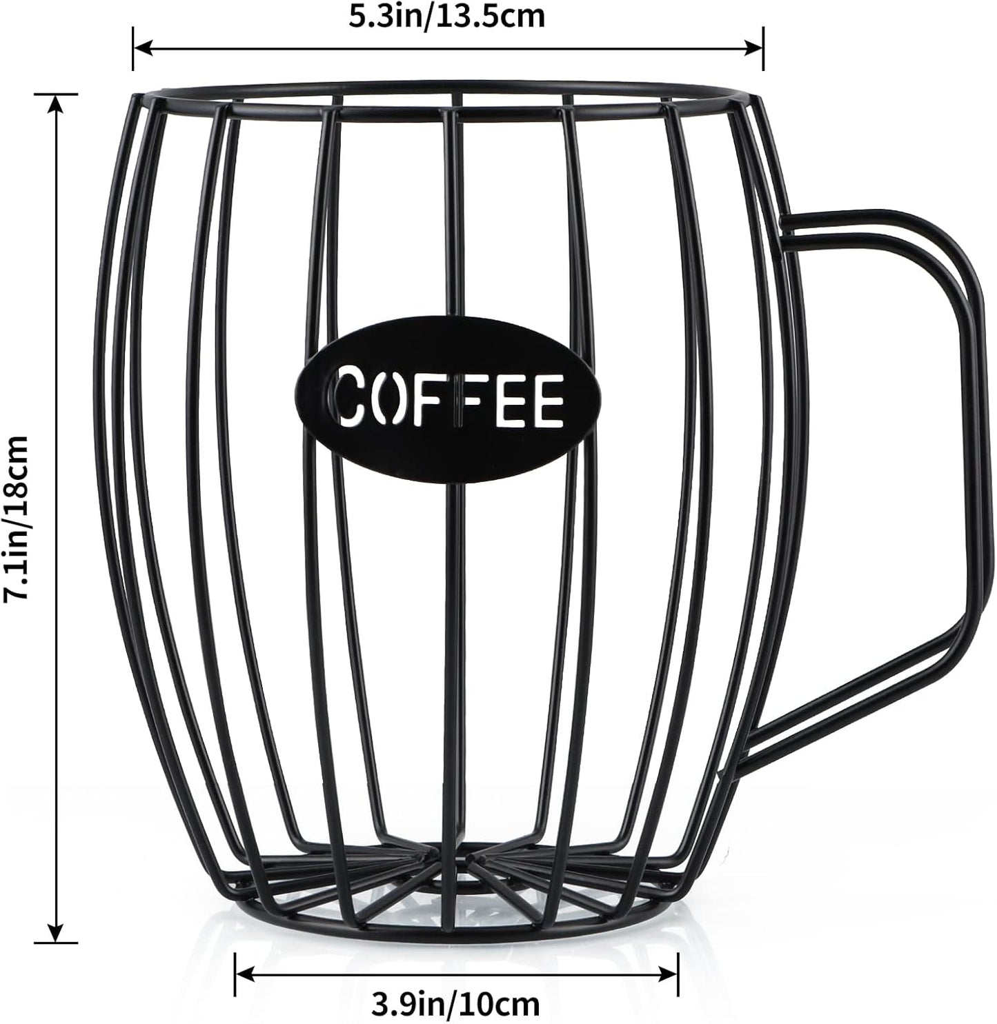 MOLIGOU Coffee Pod Holder, Coffee Capsule Basket, K Cup Storage Container for Coffee Bar
