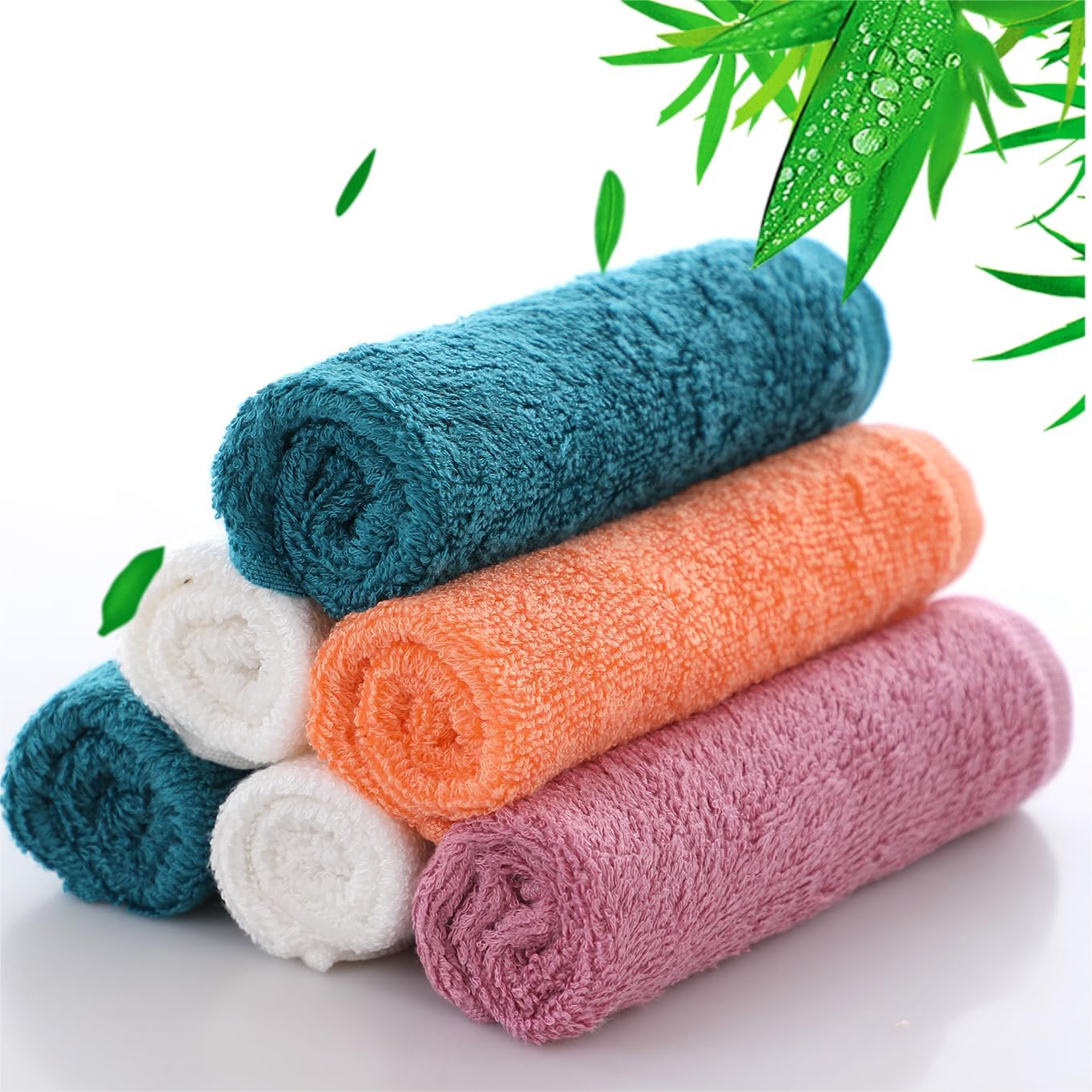 Dish Wash Cloths 6 Pack,Reusable Cleaning Cloth,14''x10'',Multi-Color