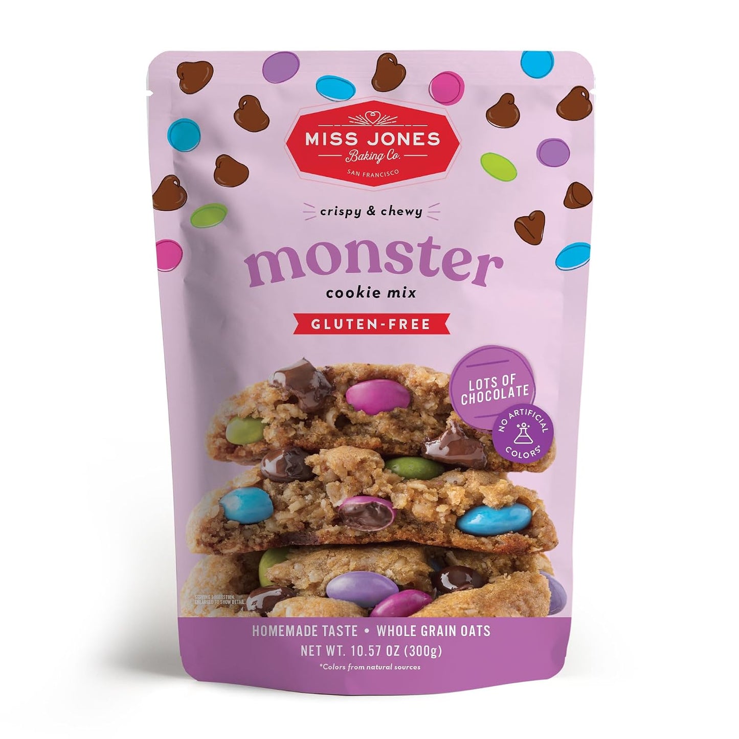 Miss Jones Baking Co, Cookie Mix Monster, 10.57 Ounce