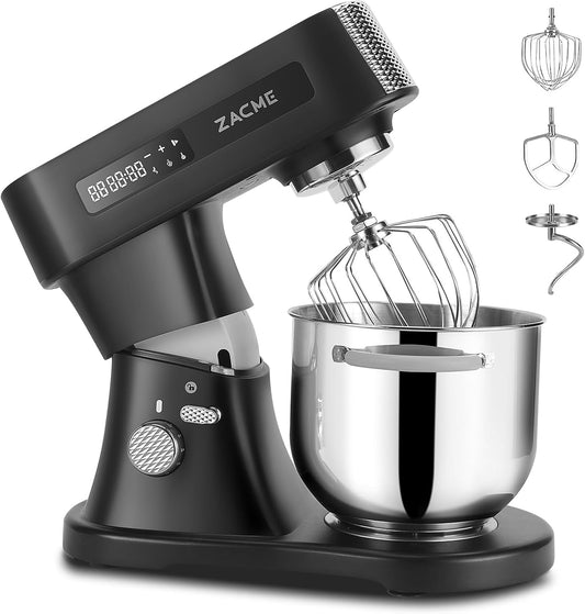 ZACME 7.4QT Household Stand Mixer 800W with Aluminum Die Casting Mixers Kitchen Electric Stand Mixer Metal Dough Mixer with