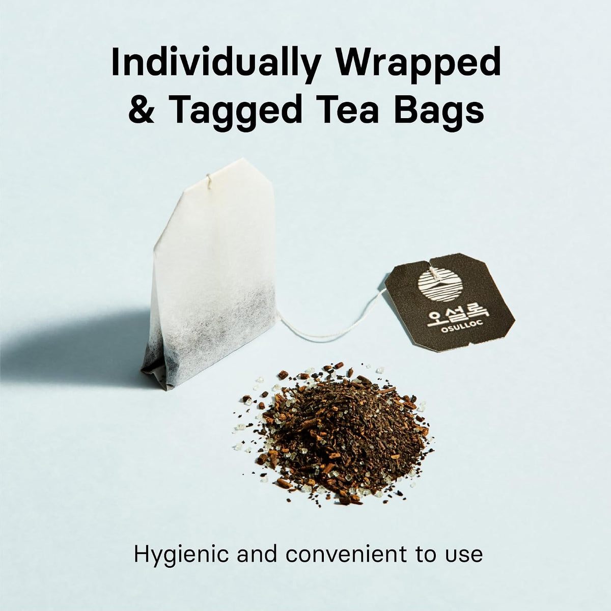 OSULLOC Honey Pear Tea (Sweet Pear &amp; Honey Flavor), Iced tea bags Fruit tea Blend, Premium Teabags from Jeju Island, 20 count