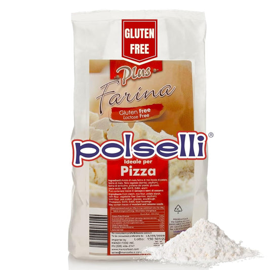 Gluten Free Flour, Pizza Flour, Lactose Free, 2.2lb, All Natural, Multi Purpose Flour & Starch Blend, for Baking Pizza,