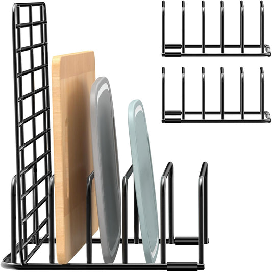Cutting Board Organizer, [2-Pack] Cutting Board Holder Rack Baking Cookie Pan Sheets Cooling Small Racks Storage Stand for