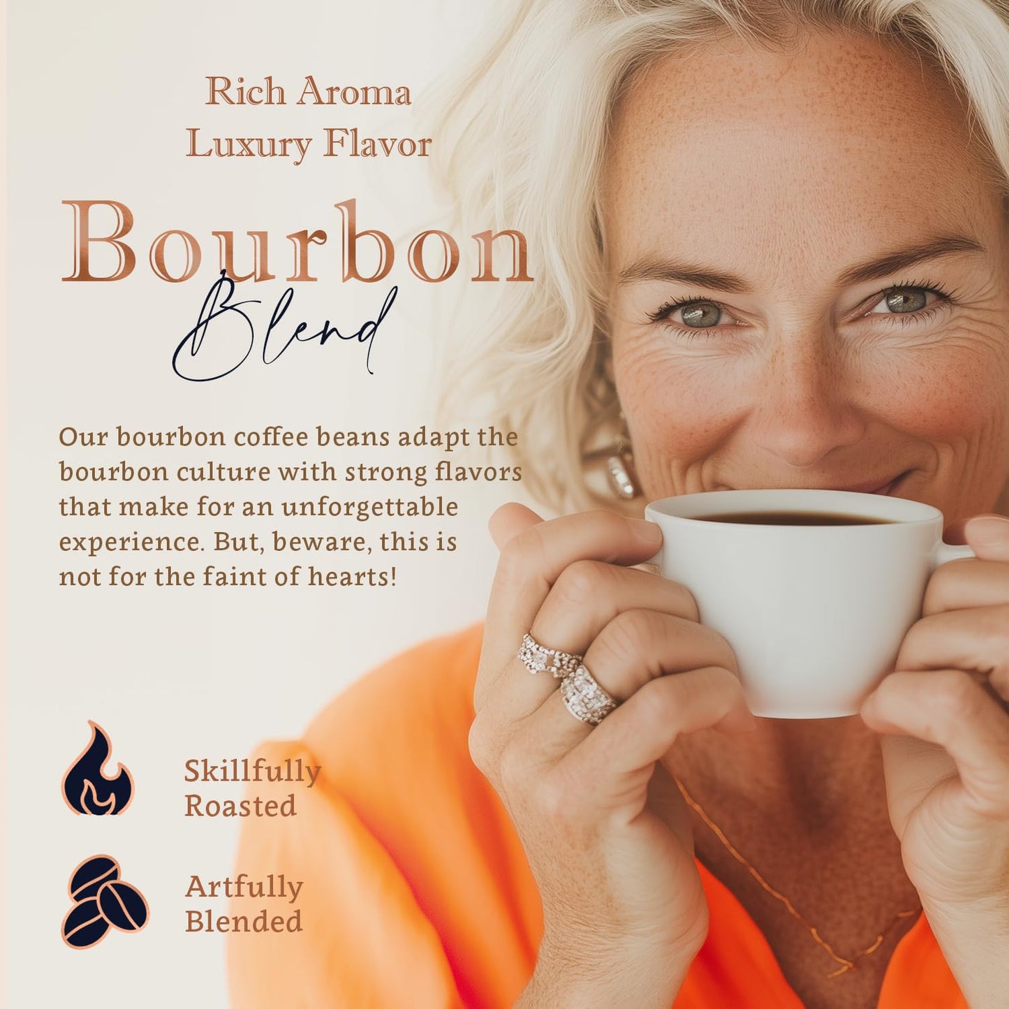 Organic Whole Bean Coffee Medium Roast (16oz) - Bourbon Flavored