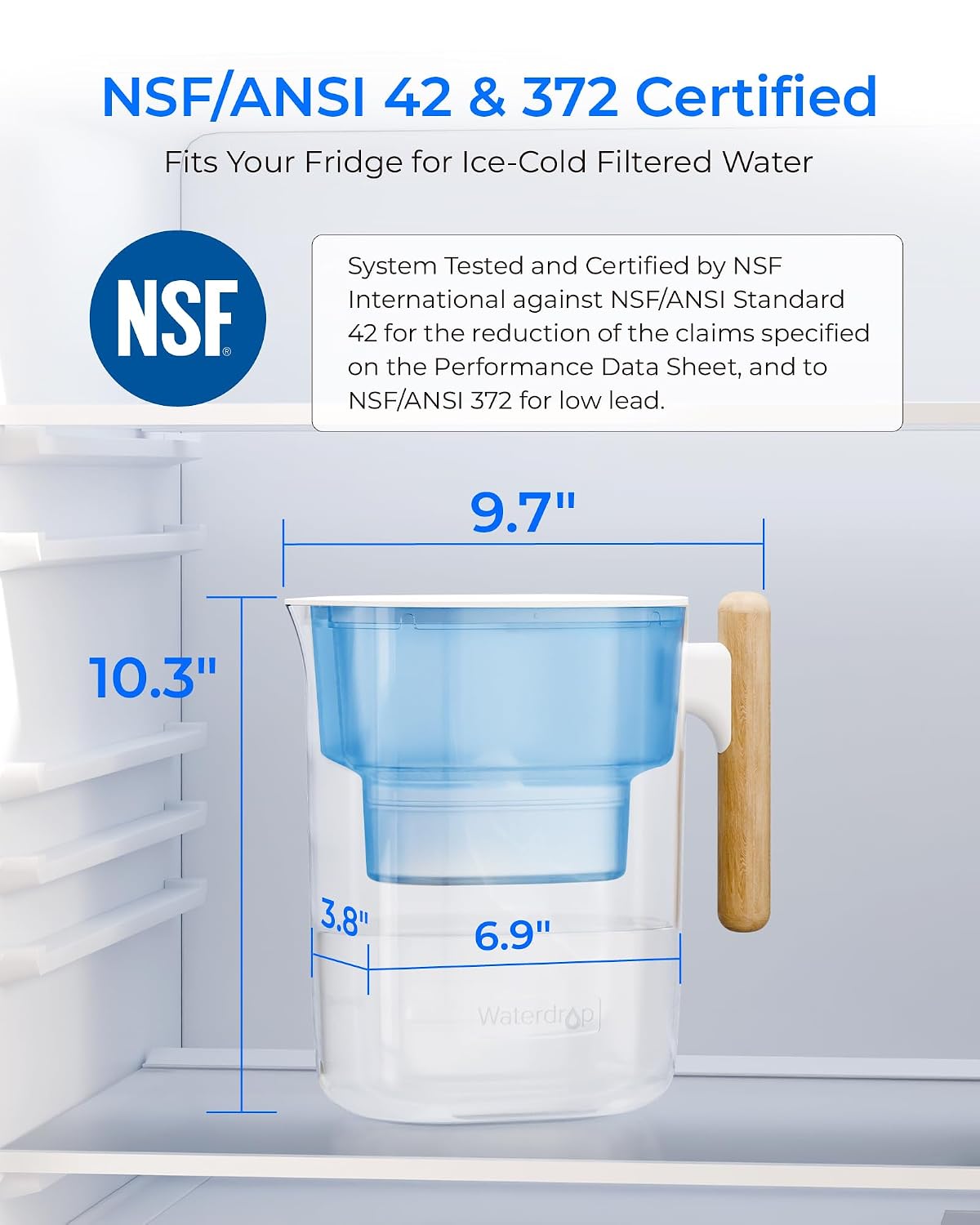 Waterdrop PT-04B Water Filter Pitcher