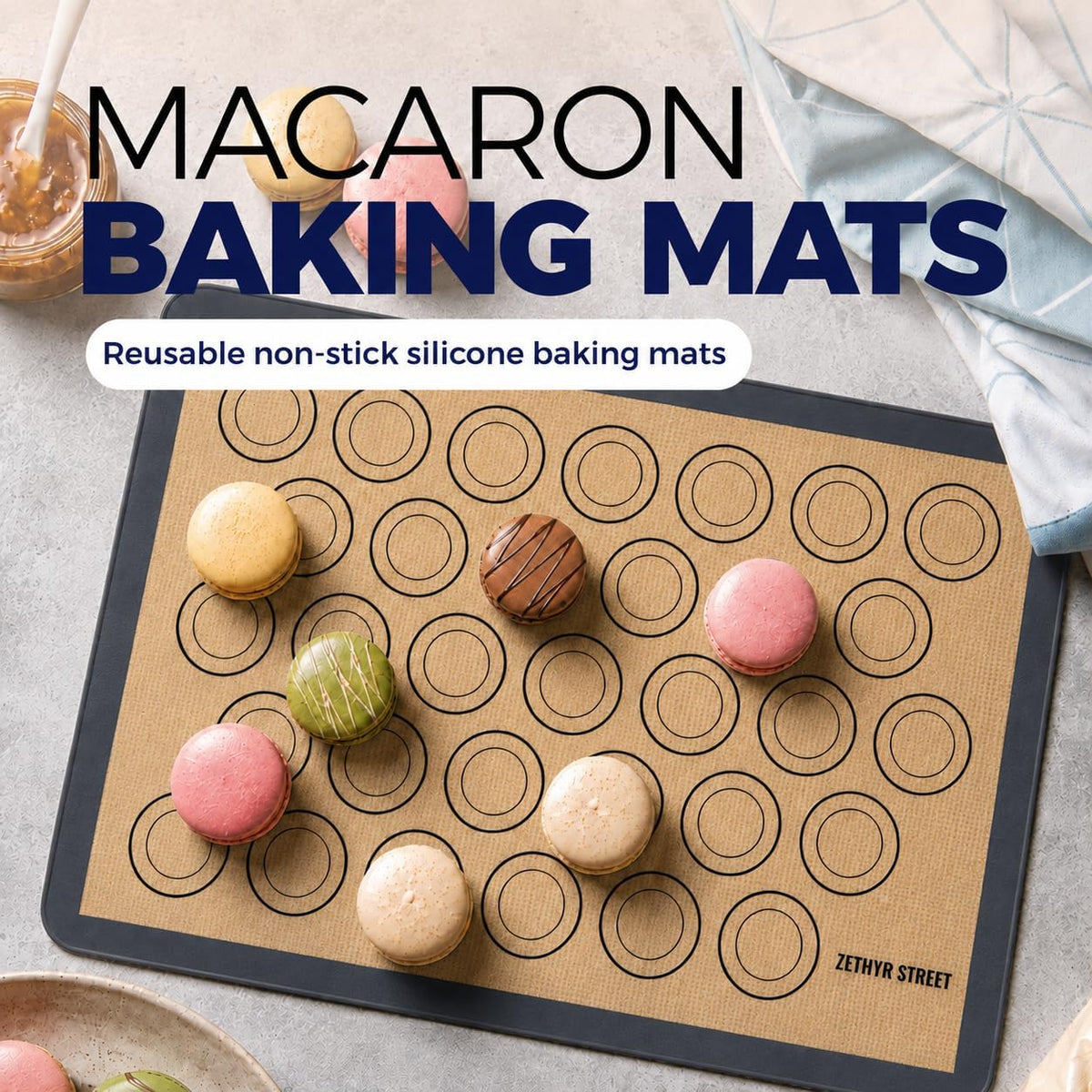 Macaron Baking Mat Silicone Non Stick