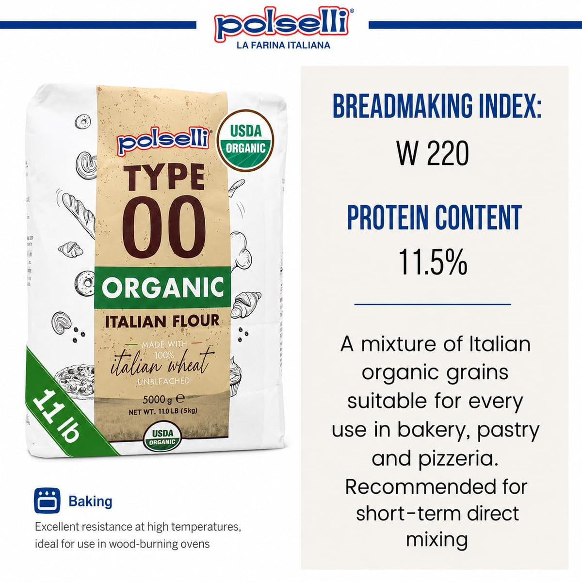 POLSELLI Organic Flour
