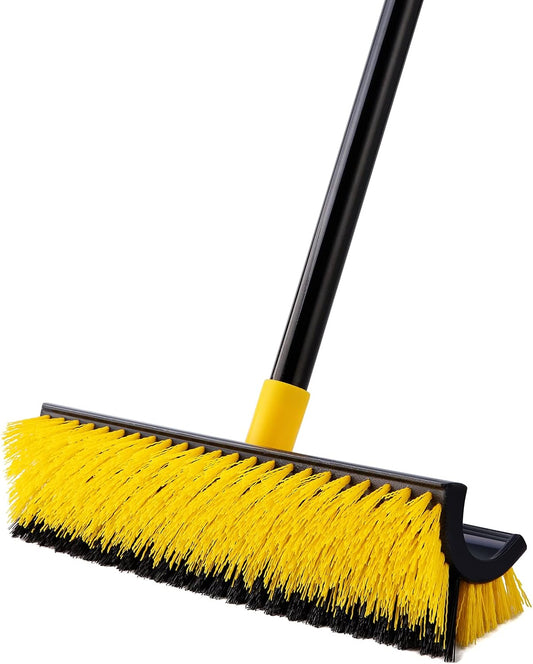 Yocada Double-Sided Floor Scrub Brush Triangle Brush Corner Crevice Cleaning Heavy Duty Stiff Bristle 65.5" for Cleaning