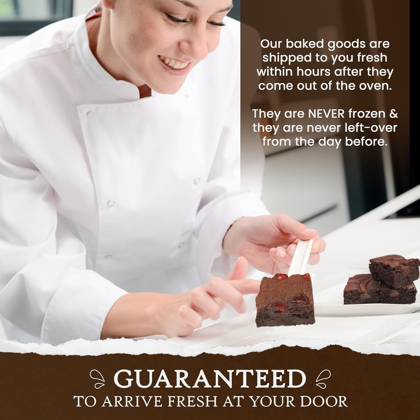 Ruth’s Gourmet Brookie (Brownie + Cookie) 2 Dozen – Gourmet Baked Treats | Delicious Gift with The Finest Ingredients | Guaranteed to Arrive Fresh