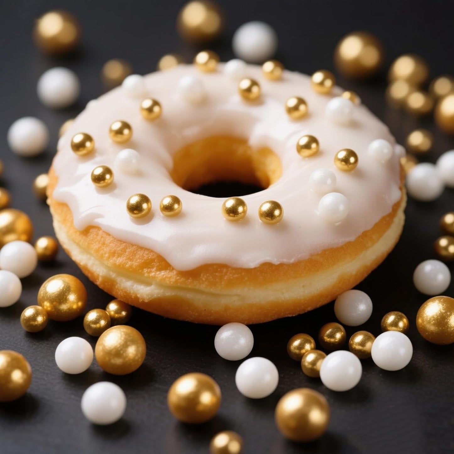 Twisweet Edible Pearl Sprinkles 130g, Gold &amp; White Pearls, Cake Decorations | Edible sugar sprinkles for cake decorating, cake toppers, cupcakes, cookies, weddings, birthdays, Christmas &amp; New Year treats