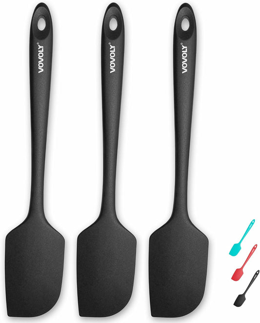 Silicone Spatula for Kitchen, 600°F Heat resistant Spatulas for Baking, Cooking, Scraping,and Mixing, Non Stick Kitchen
