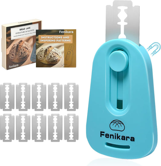 Professional Bread Lame,Upgraded Extractable & Magnetic Bread Lame Dough Scoring Tool,Premium Sourdough scoring tool for