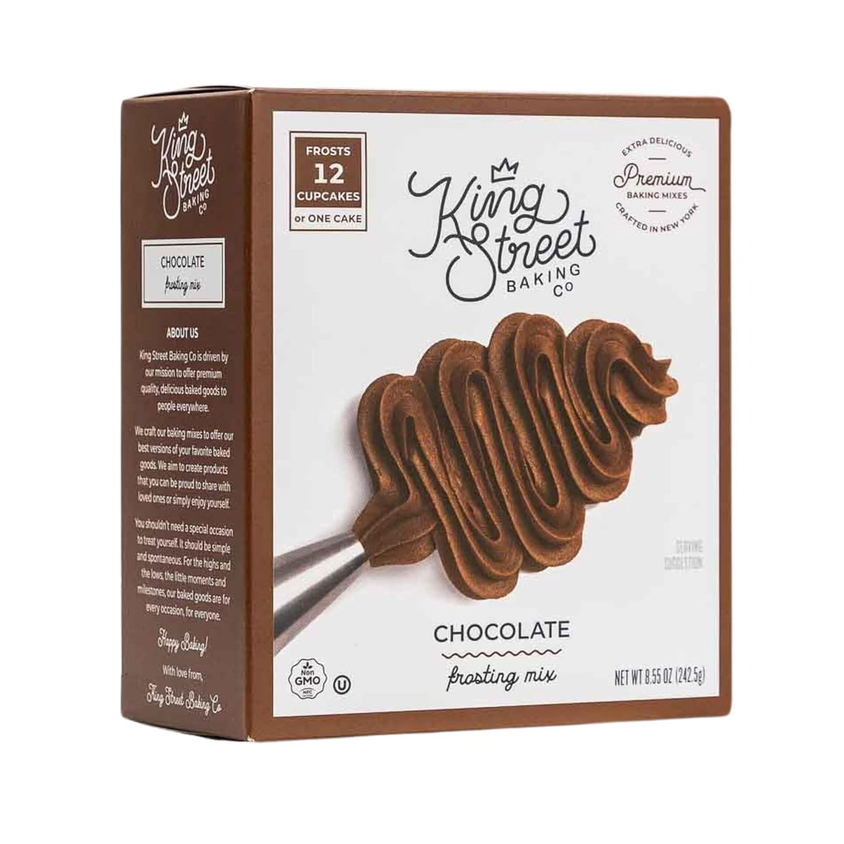 King Street Baking Co Chocolate Frosting Mix: 3 Pack - 4 Ingredient Icing for Cake - Real Cocoa