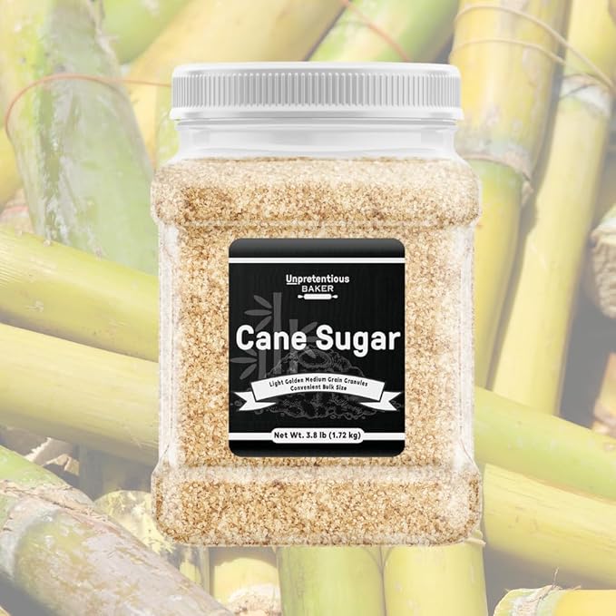 Unpretentious Cane Sugar, Variety of Uses, Sweetener, Kitchen Staple (60.8 Ounces)