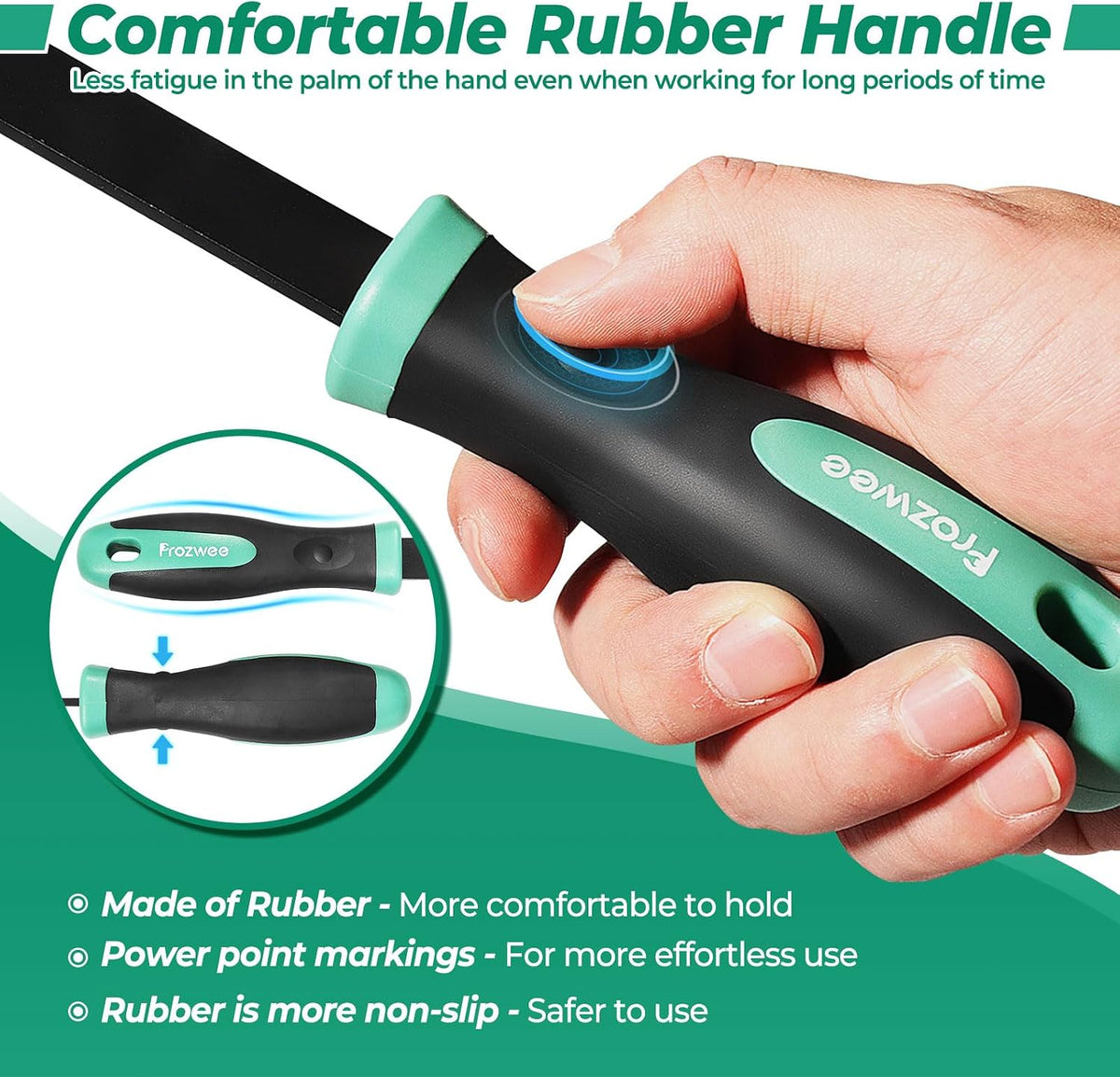Carbide Scraper(5/8"),Super Gasket Scraper Remover,Green | Durable Tungsten Tip,Comfatable Handle,for Remove Gaskets, Carbon and More from Varied Surfaces,for Metal and Automotive