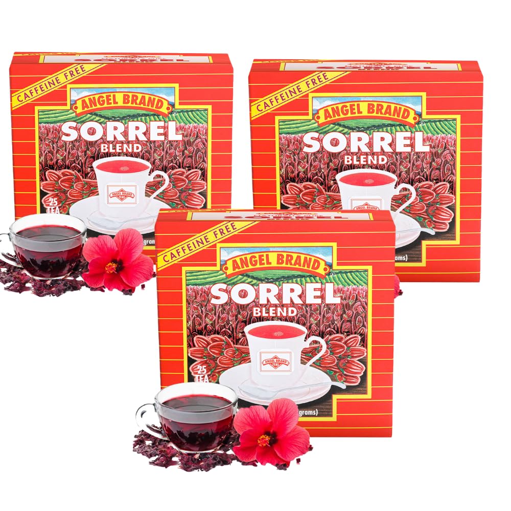 Sorrel Hibiscus Tea Bags | 20 Count | 3 Pack | Refreshing Flavor | Sorrel &amp; Hibiscus Tea