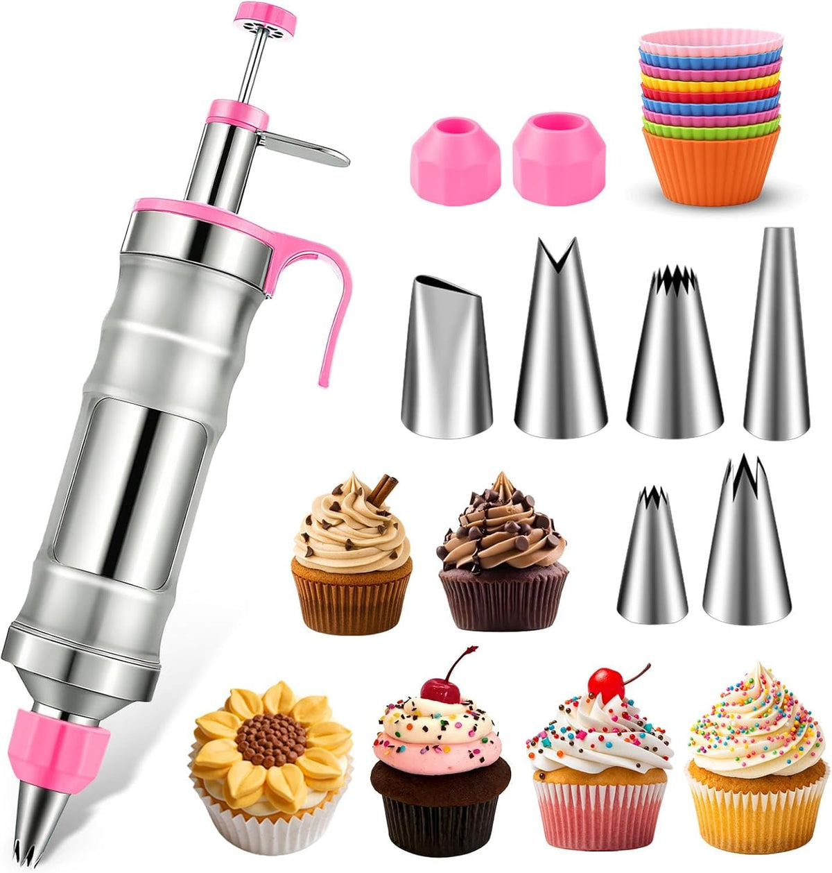 Hendiy Dessert Decorating Syringe Set