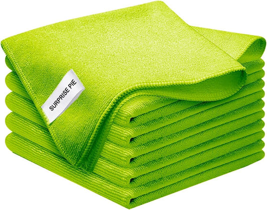 Microfiber Cleaning Cloth for Kitchen Housekeeping Dish Electronics Dust Rags Thick Lint Free Car Wash DryingTowel (12"x12")