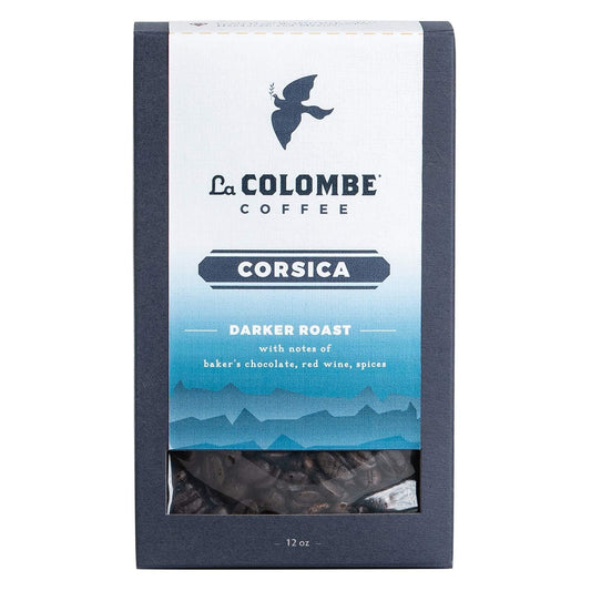 La Colombe Corsica Dark Roast Whole Bean Coffee - 12 Ounce, 4 Pack - Notes of Baker's Chocolate, Red Wine & Spices -