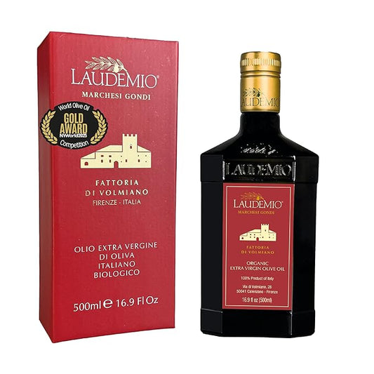 Laudemio Volmiano – Organic Tuscan Extra Virgin Olive Oil, 800+ mg/kg High-Polyphenol Italian EVOO, 2025 NYIOOC Gold Award,