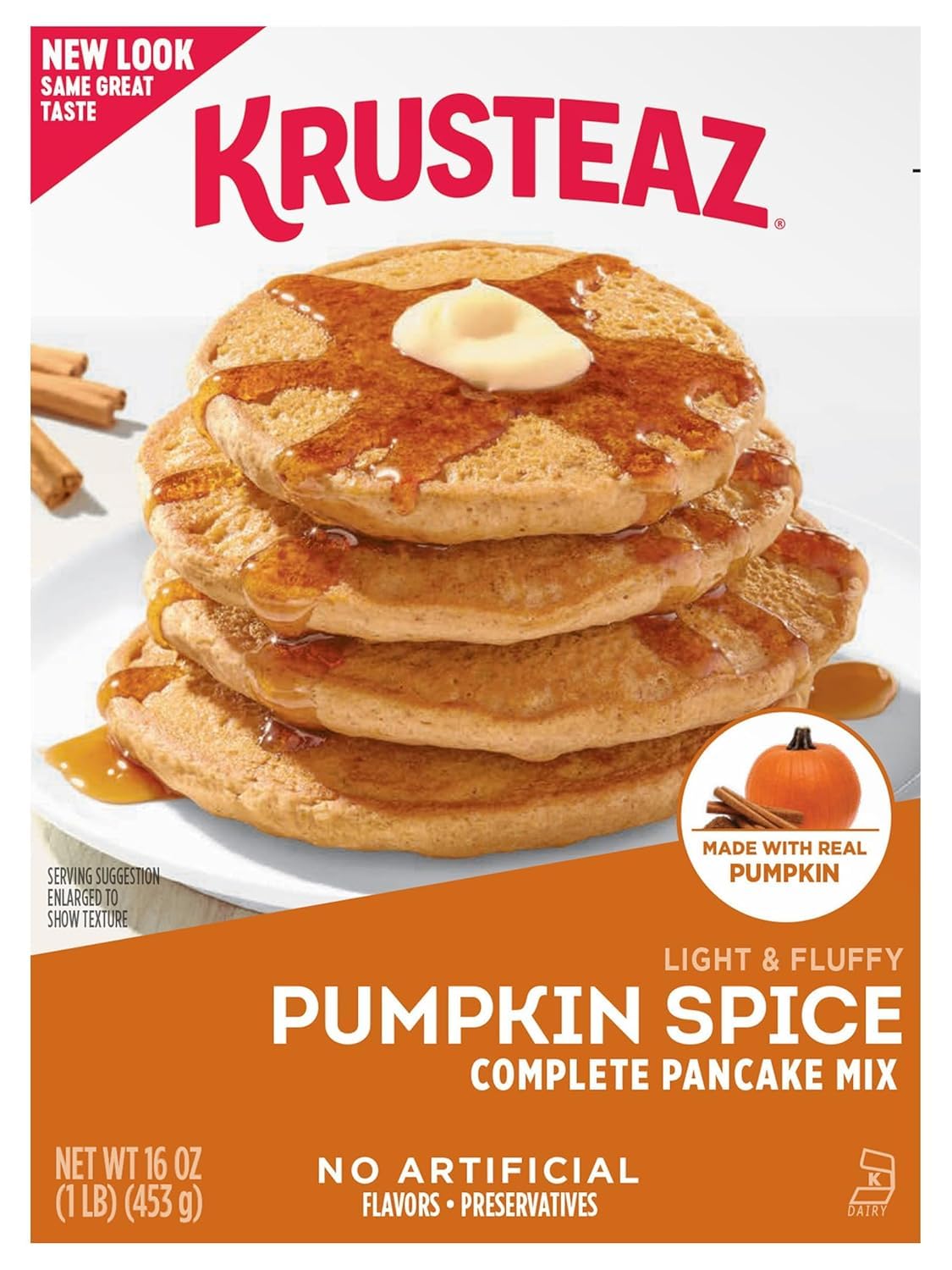 Krusteaz Pumpkin Spice Pancake Mix 16 oz(3 Pack)