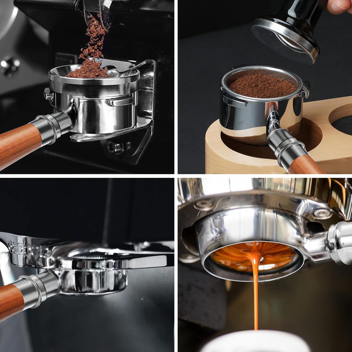 51mm Bottomless Portafilter 3 Ears Compatible with CASABREWS CM5418 and 3700 Series, Espresso Naked Bottomless Portafilter for Mr. Coffee/Wirsh/Gevi Espresso Machine, 304 Stainless Steel Filter Basket